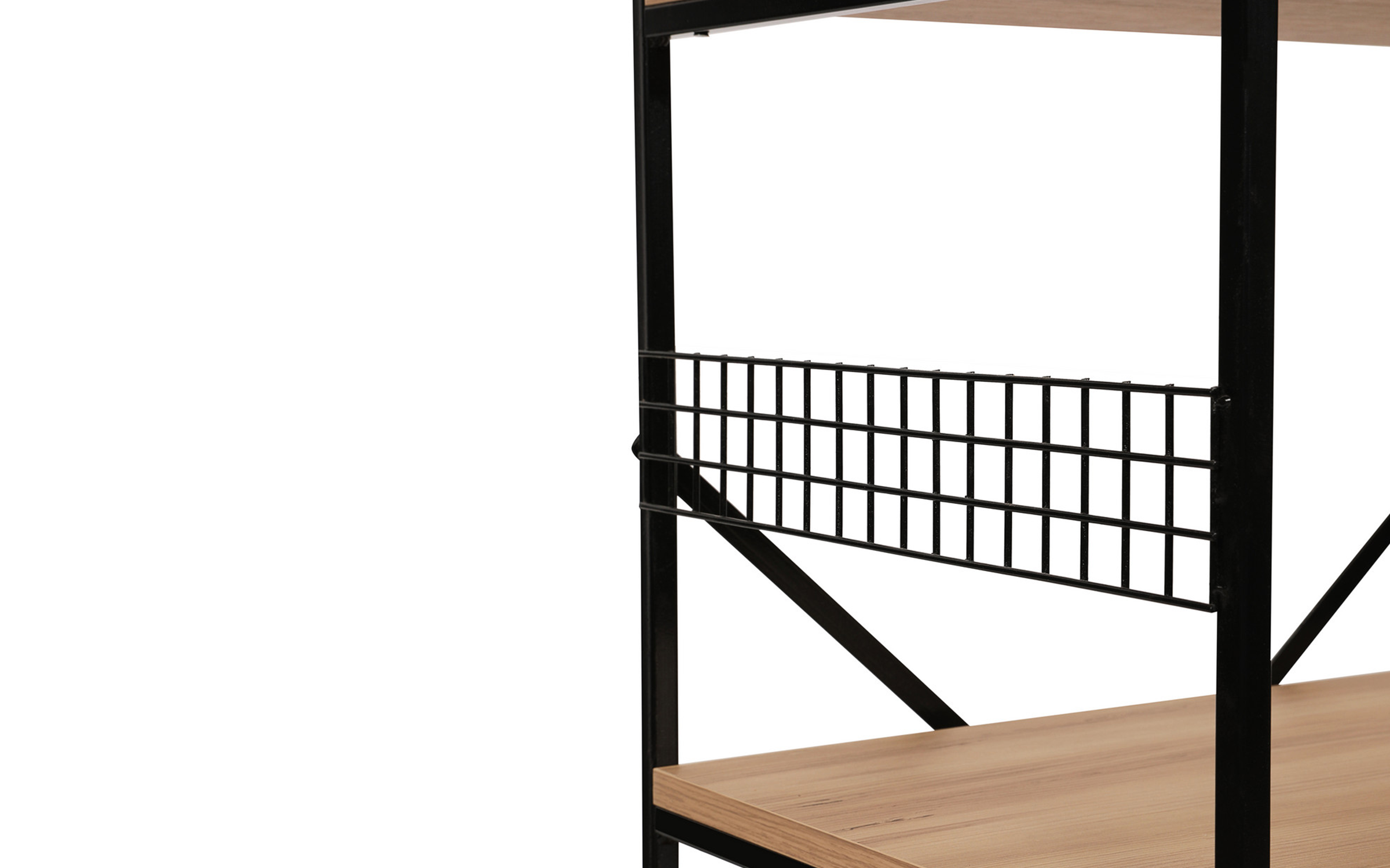 Etajera Anemon, pin + negru  10